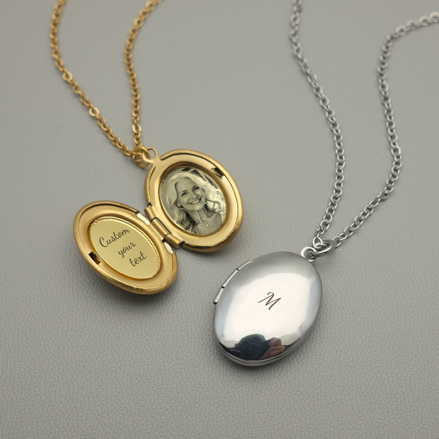 Custom Name Necklace Stainless Steel - Kalung Liontin Pribadi Kalung Foto Kustom