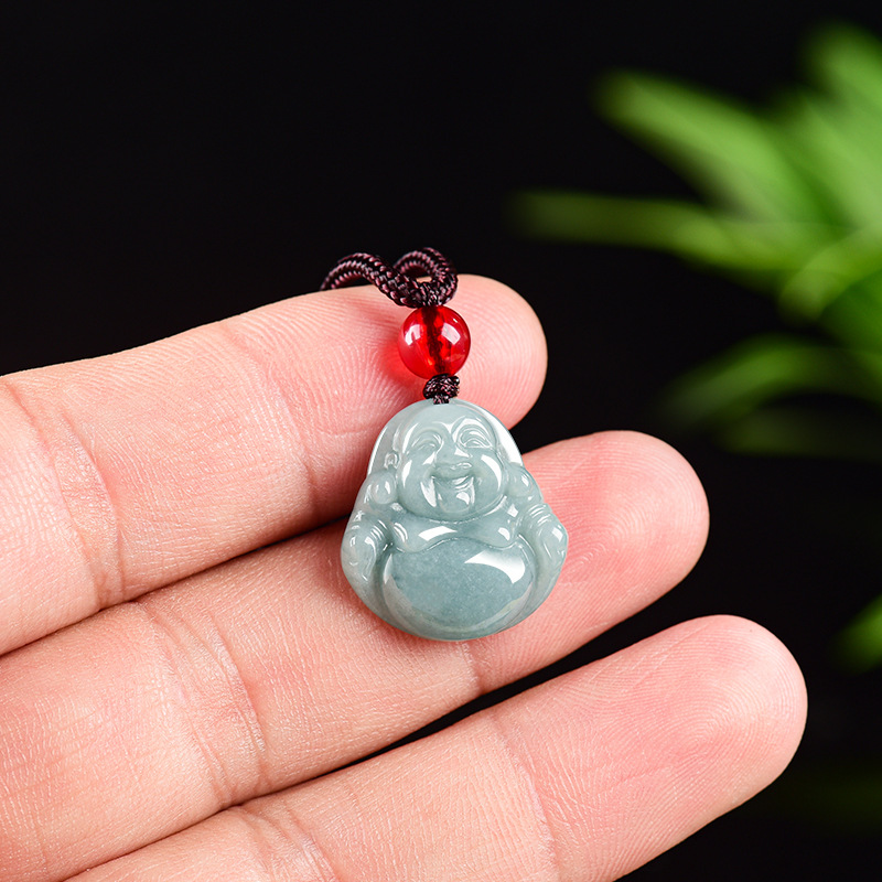 Necklaces - Kalung Liontin Buddha Guanyin Giok Myanmar