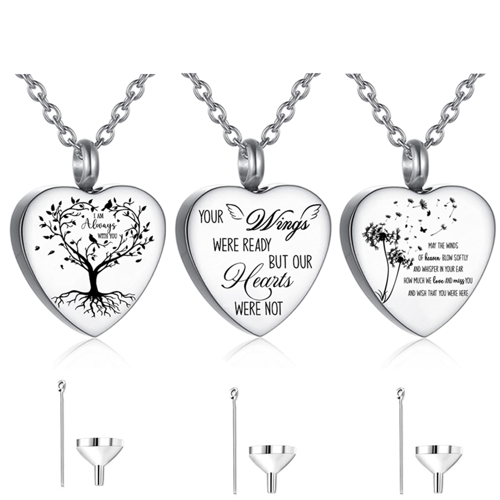 Heart Locket Necklace Photo - Kalung Guci Baja Anti Karat 3