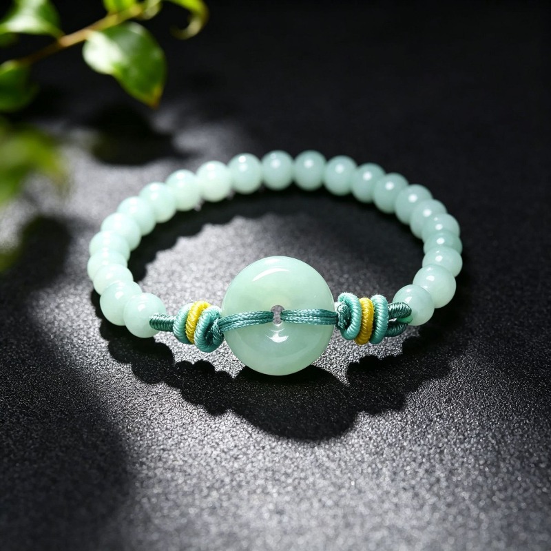 Bracelets - Gelang Manik-manik Giok Biru Zamrud Asli