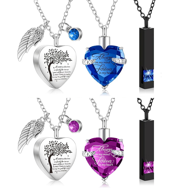 Heart Locket Necklace Photo - Kalung Guci 3 Model untuk Abu