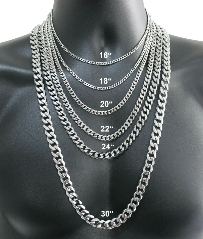 Cuban Link Chain 12Mm - Kalung perak Sterling 925 pria dan