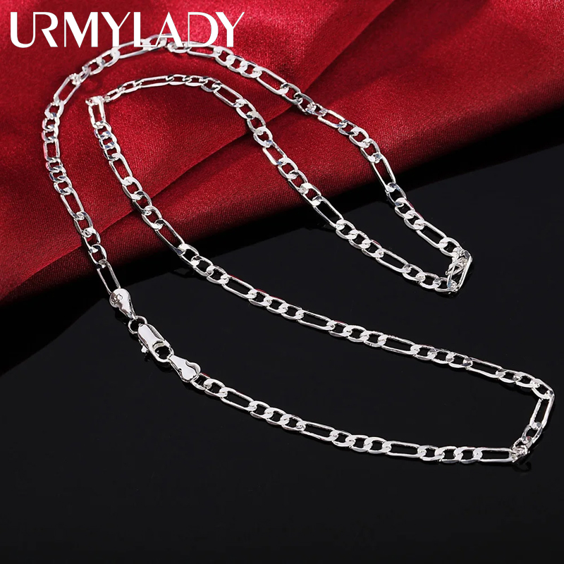 Cuban Link Chain 12Mm - 40-75cm 925 perak sterling 16-30inci halus