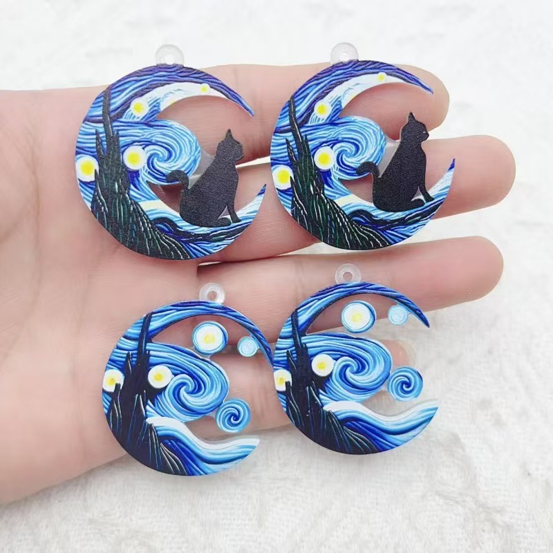 Earrings - 10 Buah Anting Akrilik Terlaris Lintas