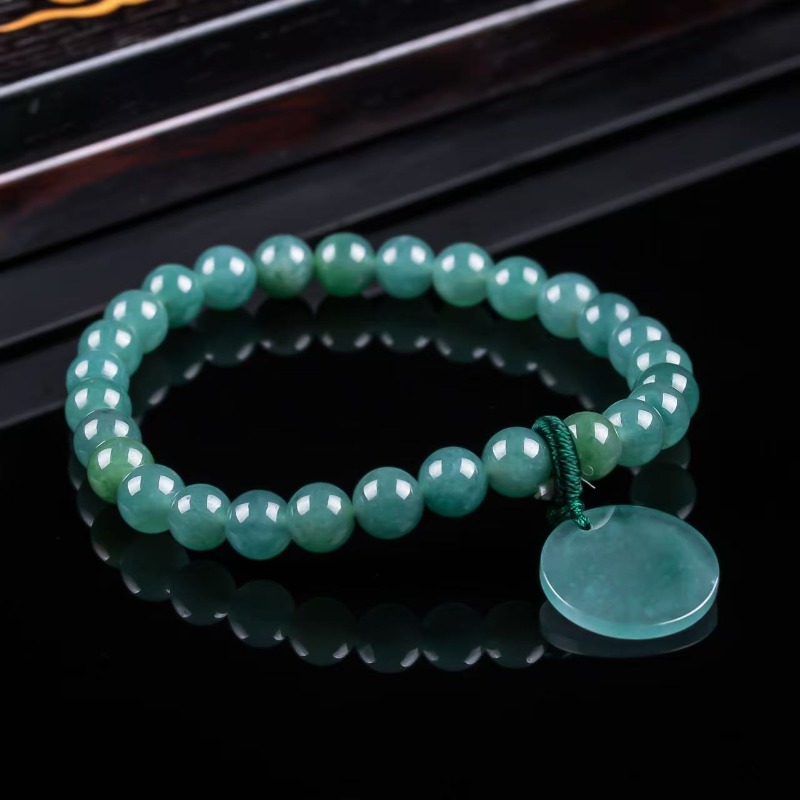Bracelets - Gelang Rajutan Tangan Manik-manik Giok Biru
