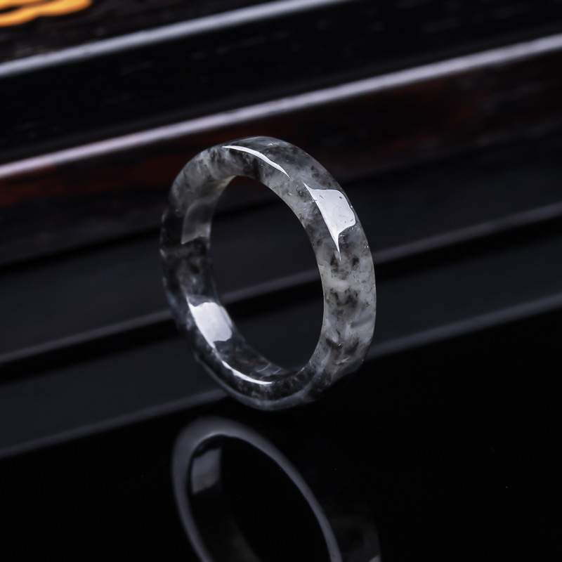 Rings - Cincin batu giok hitam jenis es