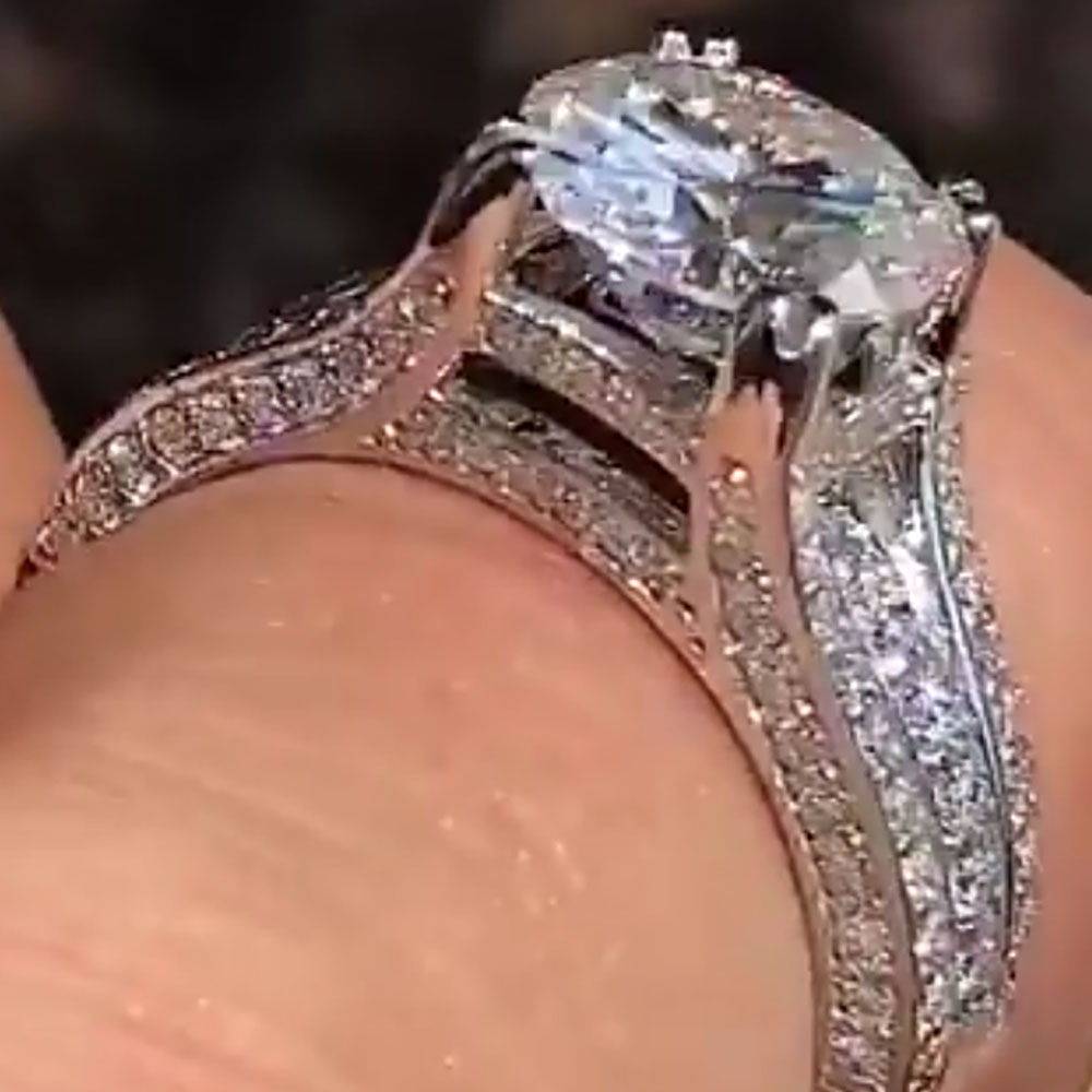 Cincin Pernikahan/Ulang Tahun/ - Moissanite Engagement Ring 1 Carat ulasan dan harga