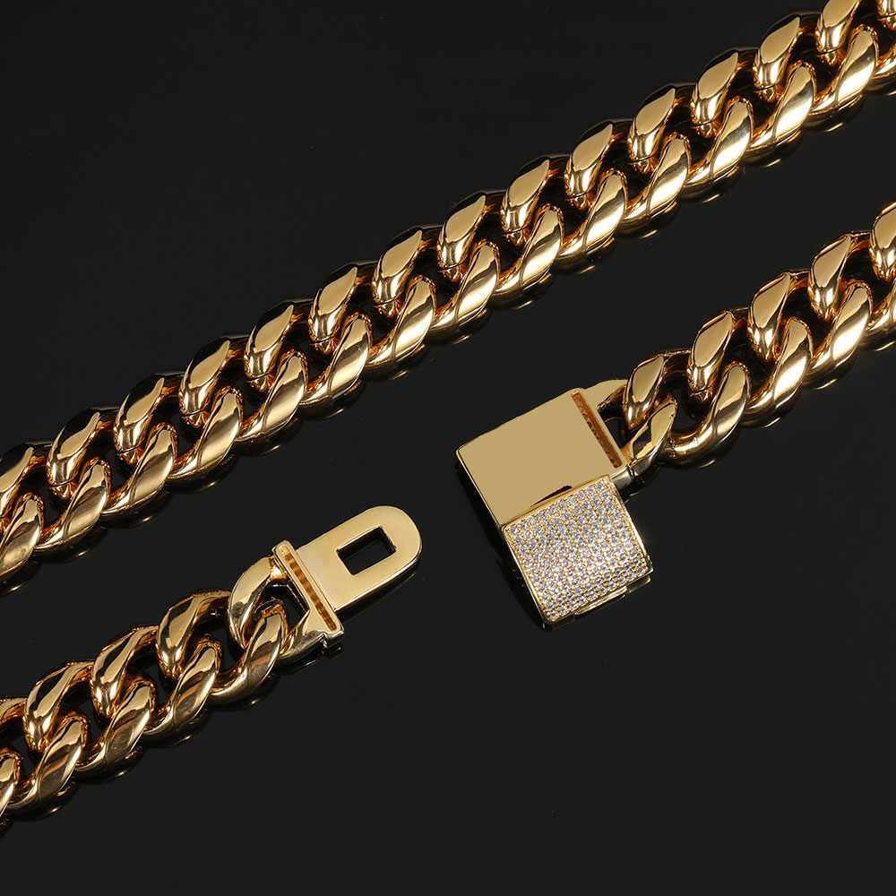 Kalung Rantai Rantai Kuba Pria - Cuban Link Chain 12Mm ulasan dan harga