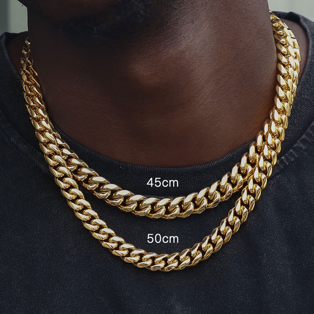 Kalung Rantai Rantai Kuba Pria - Cuban Link Chain 12Mm ulasan dan harga