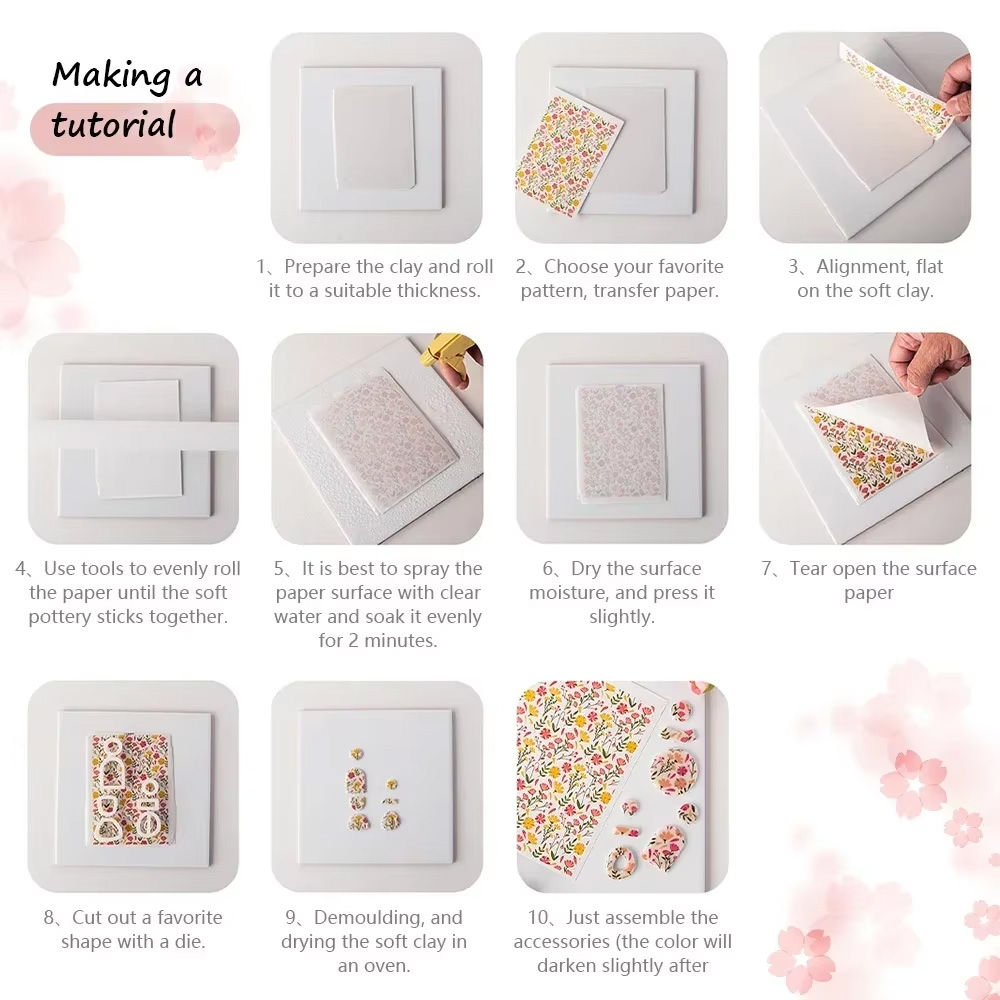 20 Buah/Set Kertas Transfer Ca - Earrings ulasan dan harga