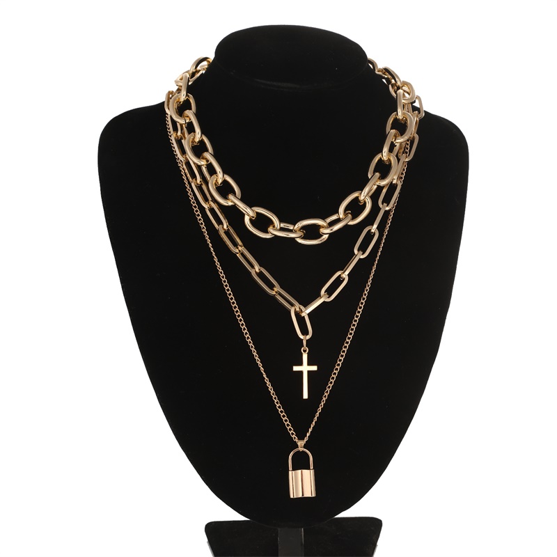Perhiasan Estetika Grunge Berl - Layered Pendant Necklace Aesthetic ulasan dan harga