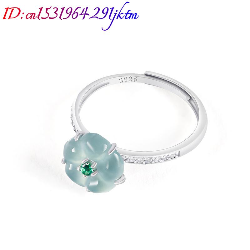 Cincin Bunga Giok Burma Biru 9 - Rings ulasan dan harga