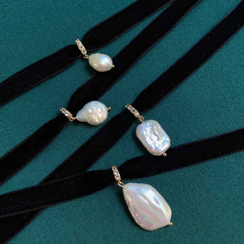 Kalung kerah pendek jimat muti - Pearl Choker Necklace Vintage ulasan dan harga