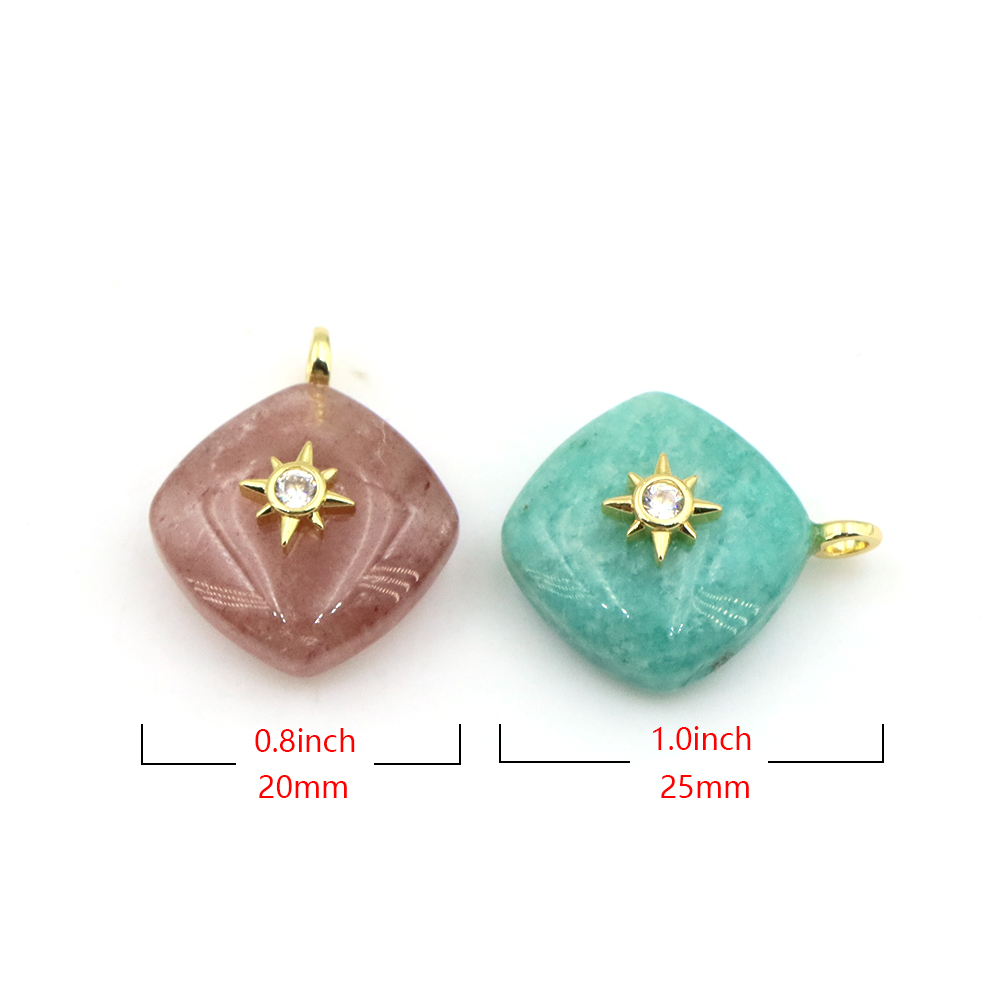 Liontin Batu Alam Kristal Bent - Crystal Pendant Necklace Natural Stone ulasan dan harga