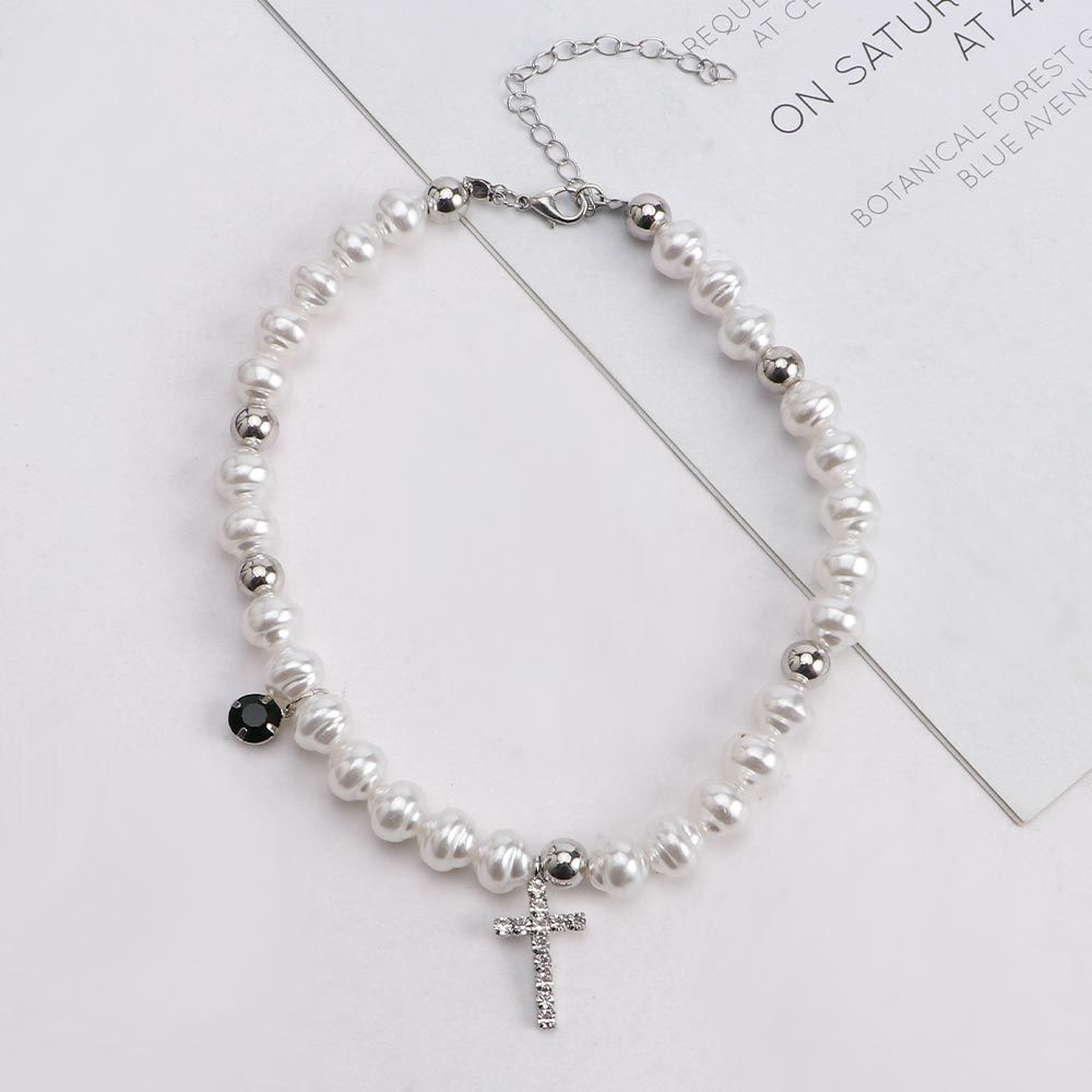 Kalung liontin antik kristal s - Pearl Choker Necklace Vintage ulasan dan harga