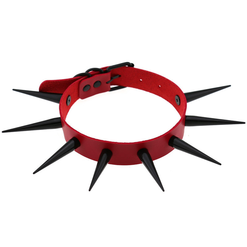 Kalung Choker Punk paku keling - Goth Punk Spike Choker ulasan dan harga