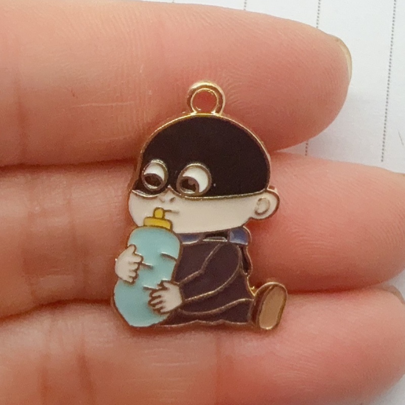 10 buah liontin kartun minyak  - Earrings ulasan dan harga
