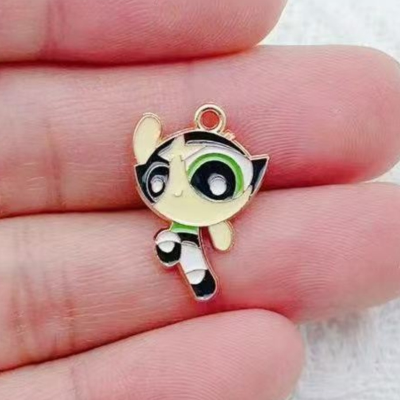 10 Buah Liontin Gadis Kartun B - Earrings ulasan dan harga