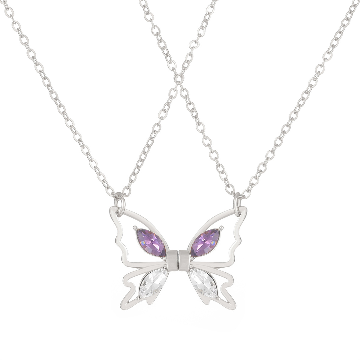 Kalung Kupu-kupu Magnetik BFF  - Magnetic Couple Matching Necklaces ulasan dan harga