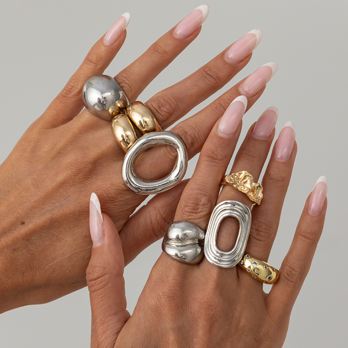 8Pcs/Set Cincin Logam Vintage  - Vintage Punk Knuckle Rings Set ulasan dan harga