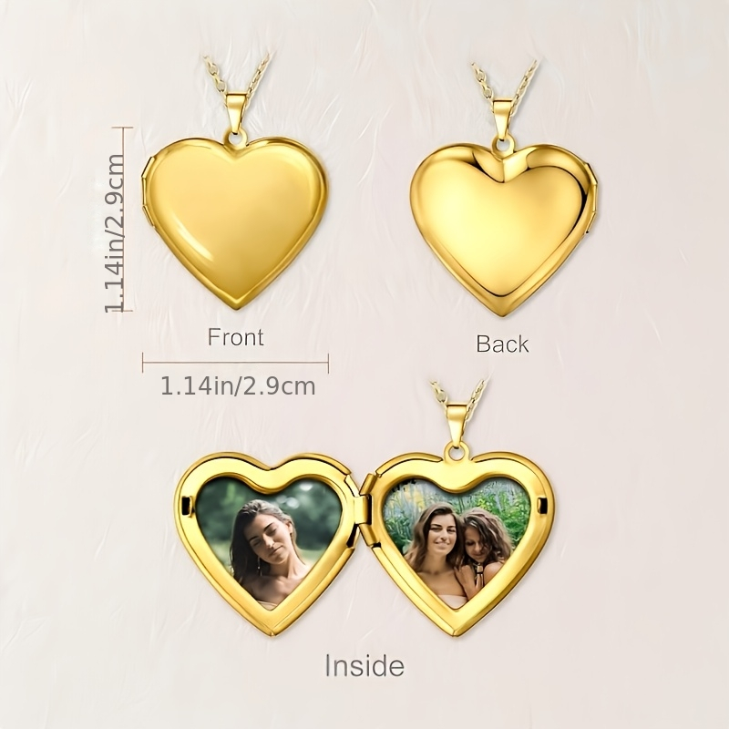 Kalung Liontin Vintage Bentuk  - Heart Locket Necklace Photo ulasan dan harga
