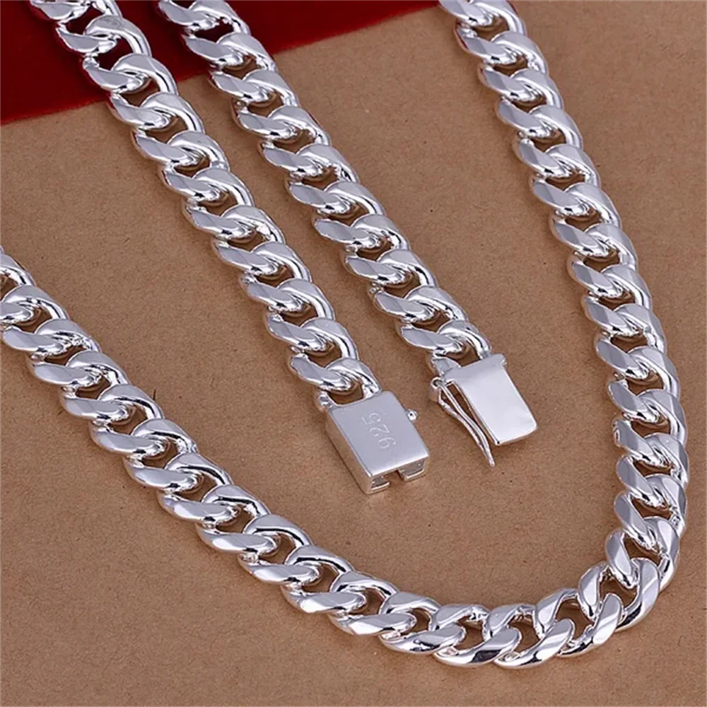 20-24 inci 925 perak murni kla - 925 Sterling Silver Chain Necklace Men ulasan dan harga