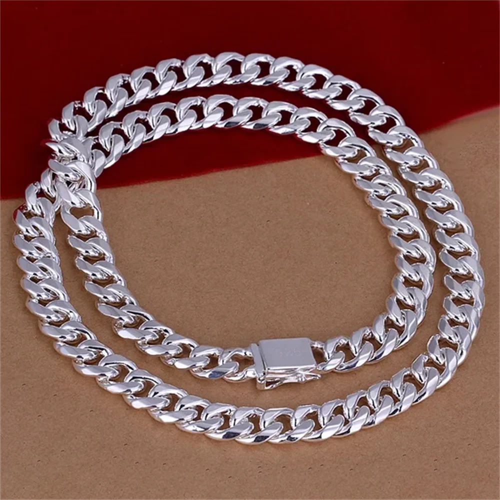 20-24 inci 925 perak murni kla - 925 Sterling Silver Chain Necklace Men ulasan dan harga