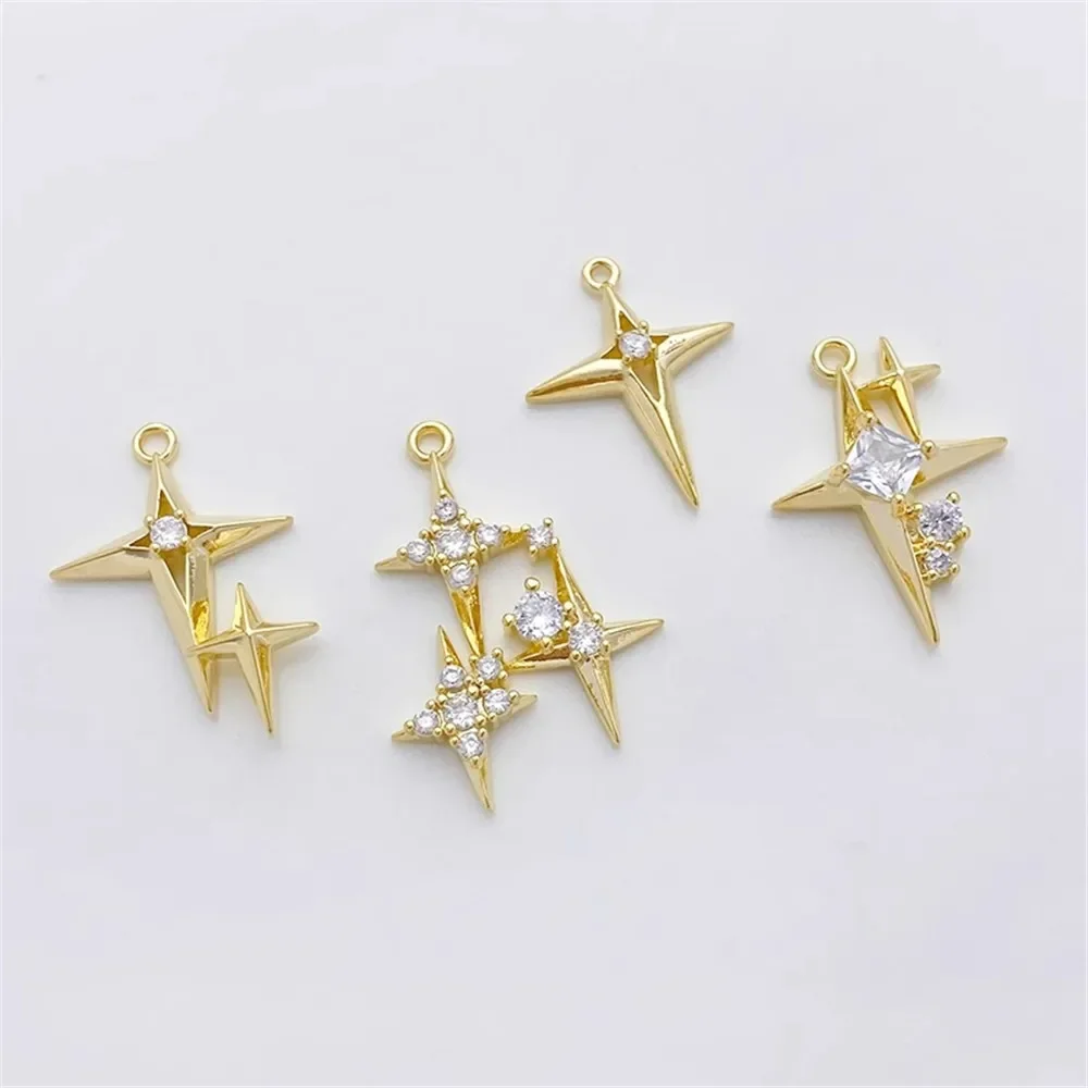 Liontin Bintang Salib Berlapis - Cross Pendant Necklace Gold ulasan dan harga