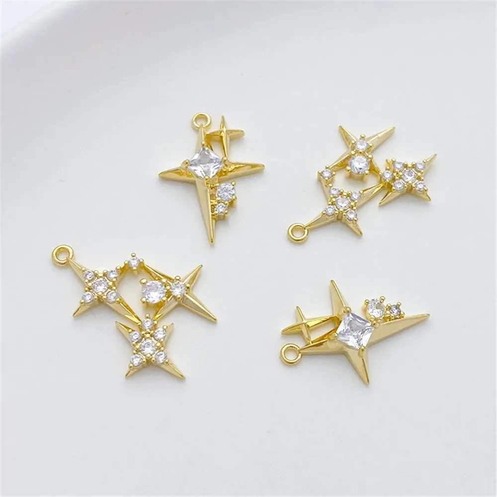 Liontin Bintang Salib Berlapis - Cross Pendant Necklace Gold ulasan dan harga