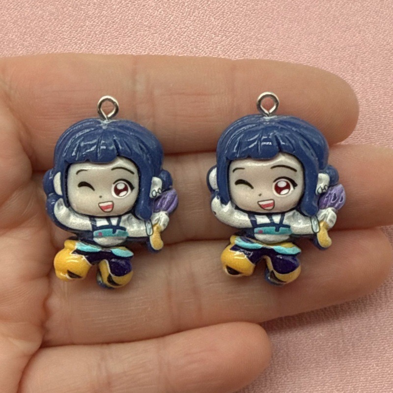 10 buah liontin kartun resin,  - Earrings ulasan dan harga