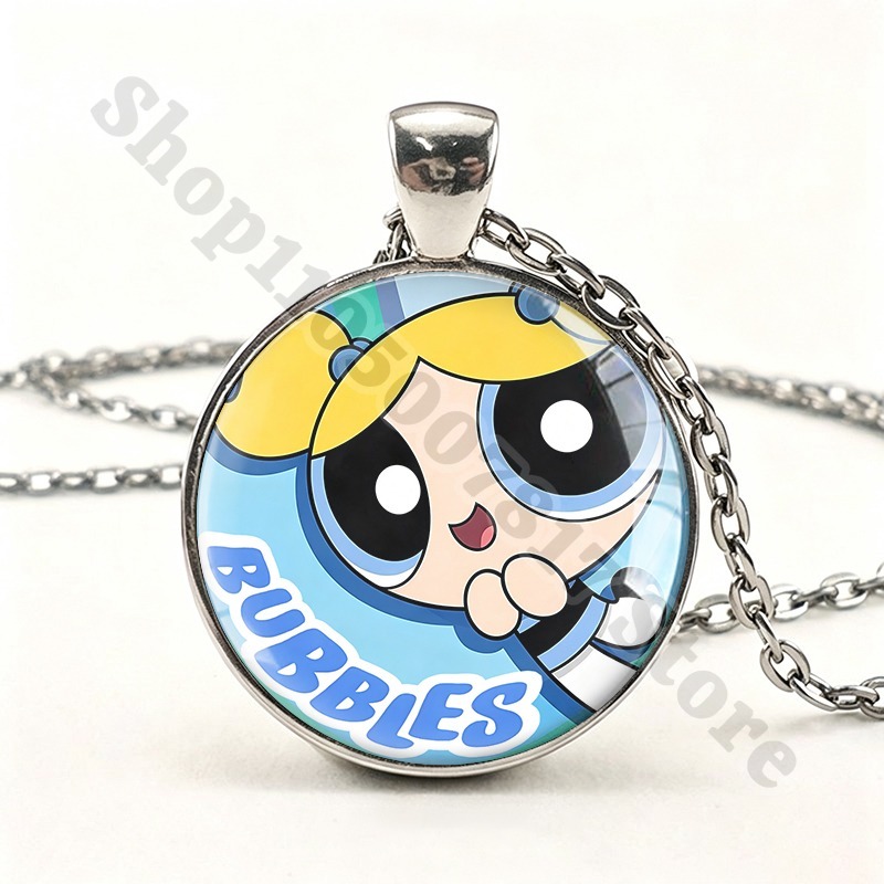 Kalung Lucu Powerpuffs Girls K - Anime Pendant Necklace ulasan dan harga