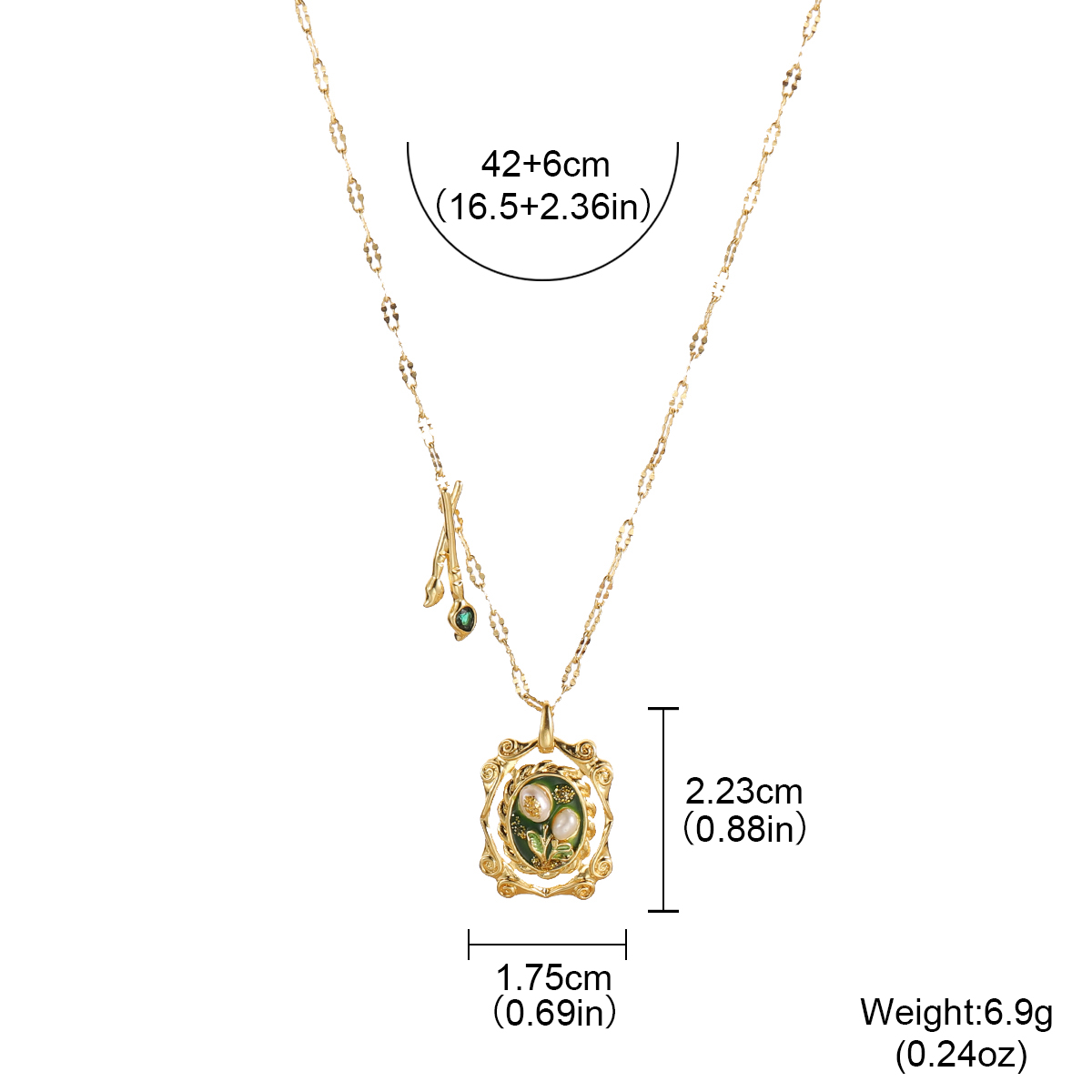 Kalung Mutiara Lily of the Val - Pearl Choker Necklace Vintage ulasan dan harga