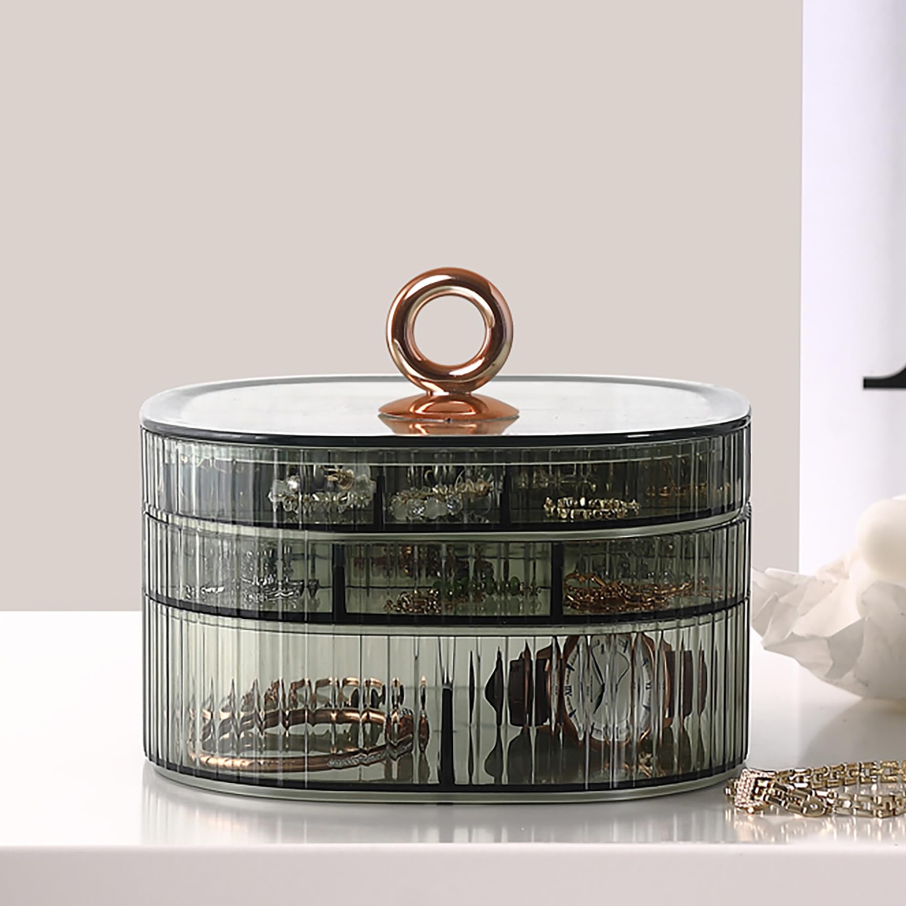 Kotak Perhiasan Transparan 3 L - Earrings ulasan dan harga