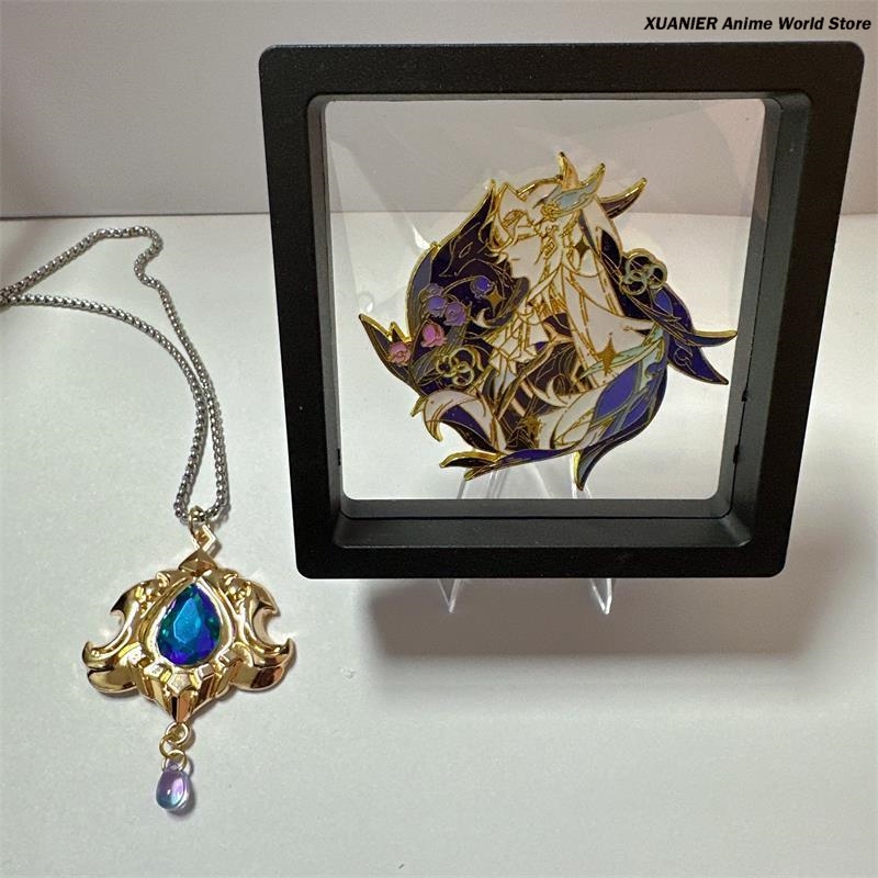 Lencana Logam Anime Neuvillett - Anime Pendant Necklace ulasan dan harga