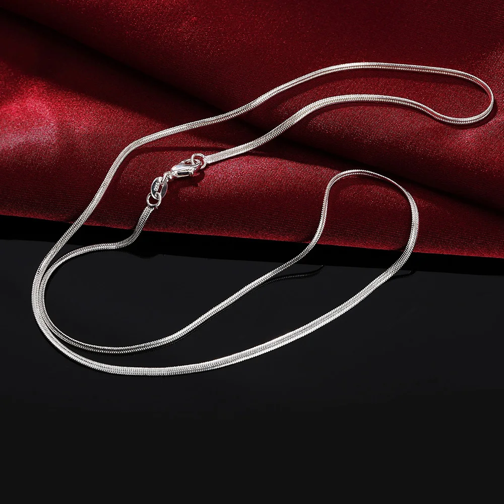 40-75cm panjang 925 perak murn - 925 Sterling Silver Chain Necklace Men ulasan dan harga