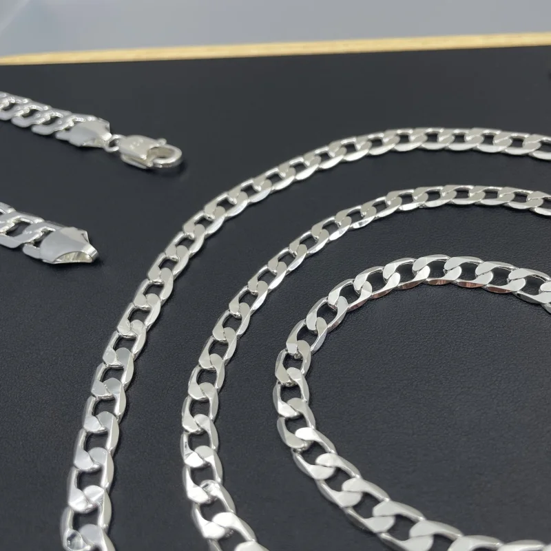 Kalung perak Sterling 925 pria - Cuban Link Chain 12Mm ulasan dan harga