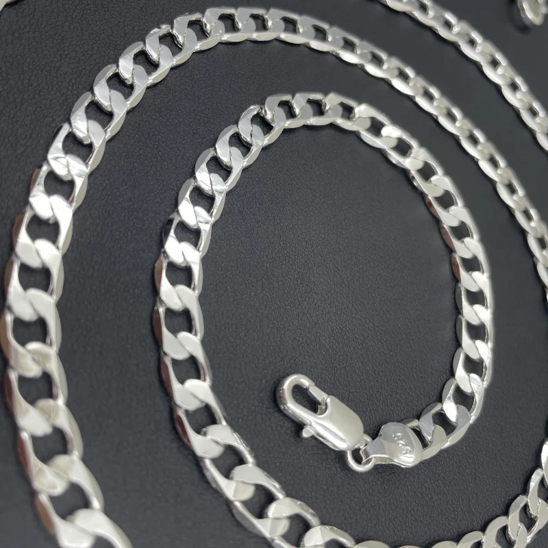 Kalung perak Sterling 925 pria - Cuban Link Chain 12Mm ulasan dan harga
