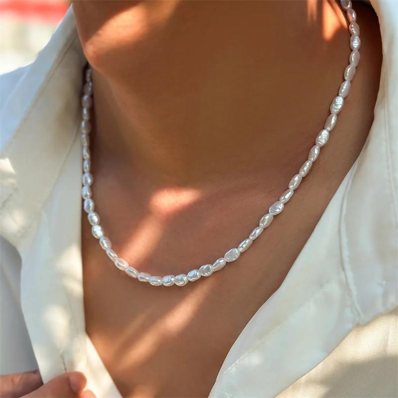 Kalung Choker Mutiara Imitasi  - Pearl Choker Necklace Vintage ulasan dan harga