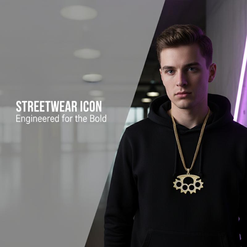 Kalung Liontin Baja Tahan Kara - Layered Pendant Necklace Aesthetic ulasan dan harga