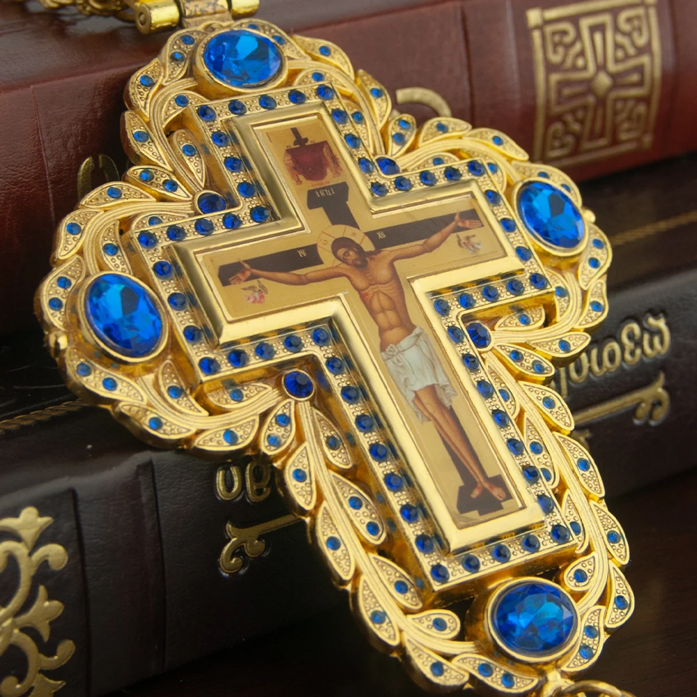 Kalung Salib Dada Uskup Ortodo - Cross Pendant Necklace Gold ulasan dan harga