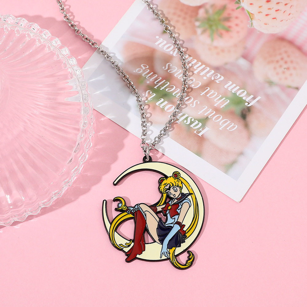 Kalung Enamel Logam Anime Mani - Anime Pendant Necklace ulasan dan harga