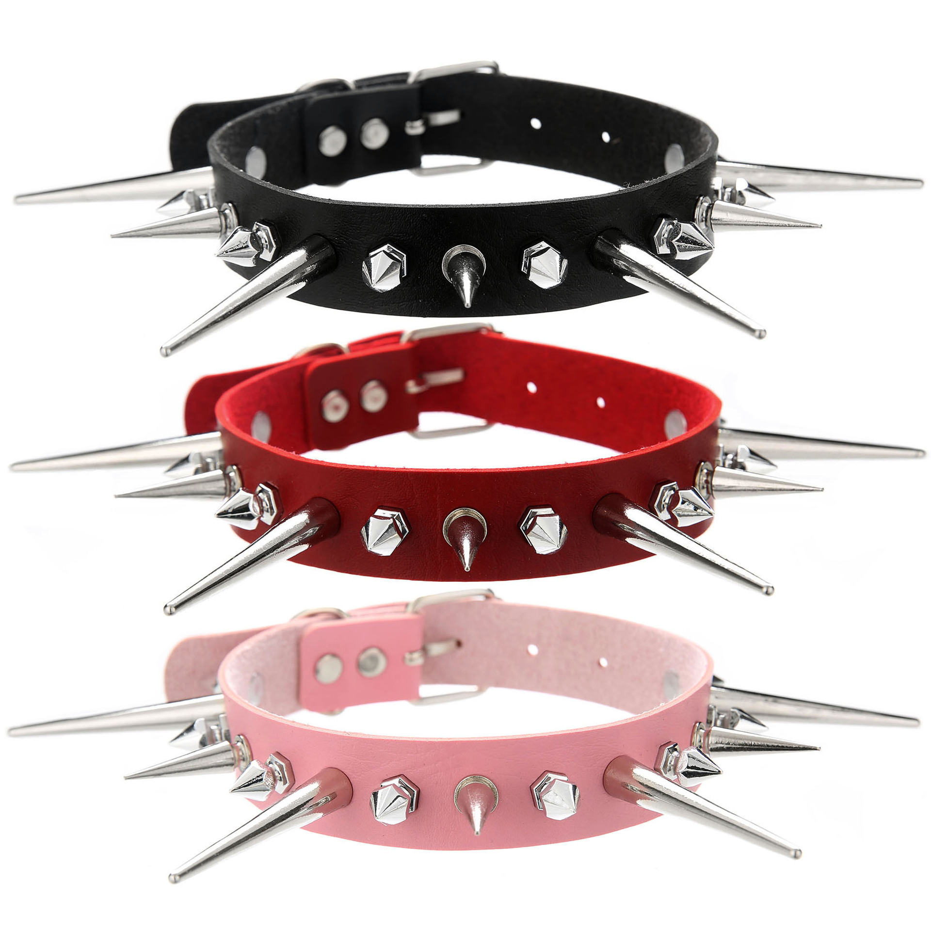 KMVEXO kalung Choker paku keli - Goth Punk Spike Choker ulasan dan harga