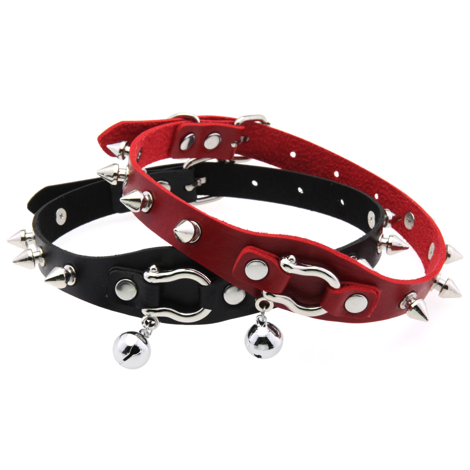 Kalung Choker Lonjakan Hitam K - Goth Punk Spike Choker ulasan dan harga