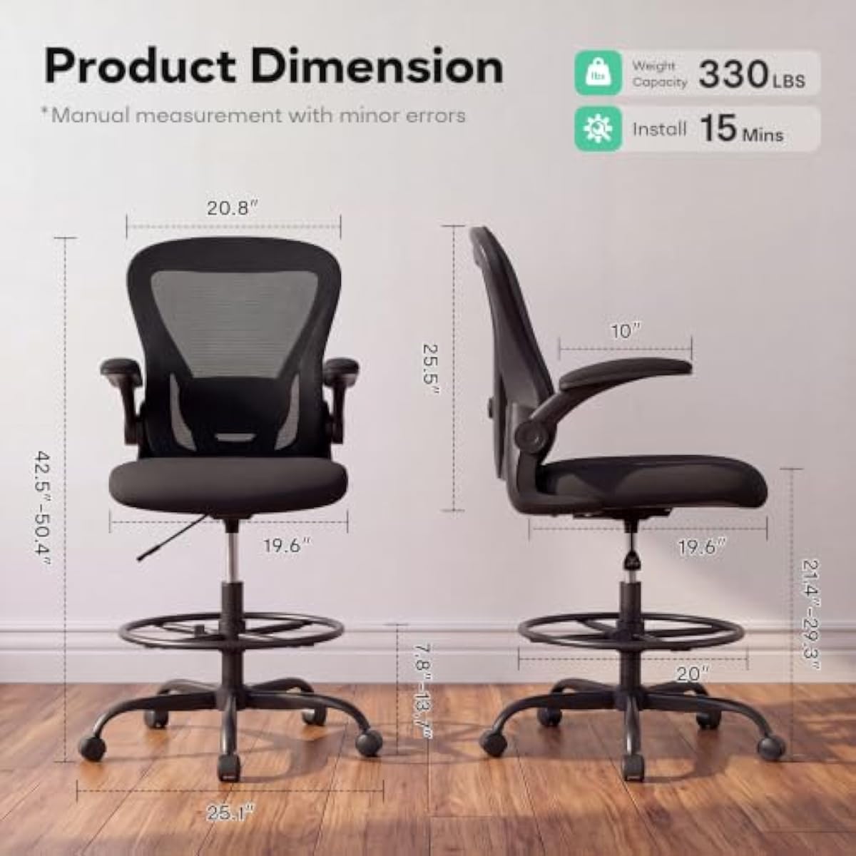 Kursi Kerja Ergonomis Tinggi d - Rings ulasan dan harga