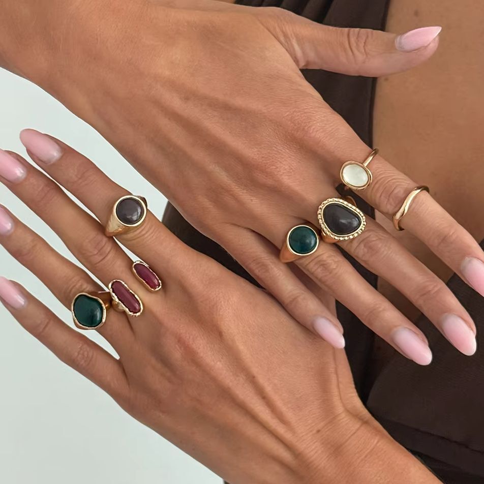 IngeSight.Z 7Pcs/Set Cincin Ja - Vintage Punk Knuckle Rings Set ulasan dan harga