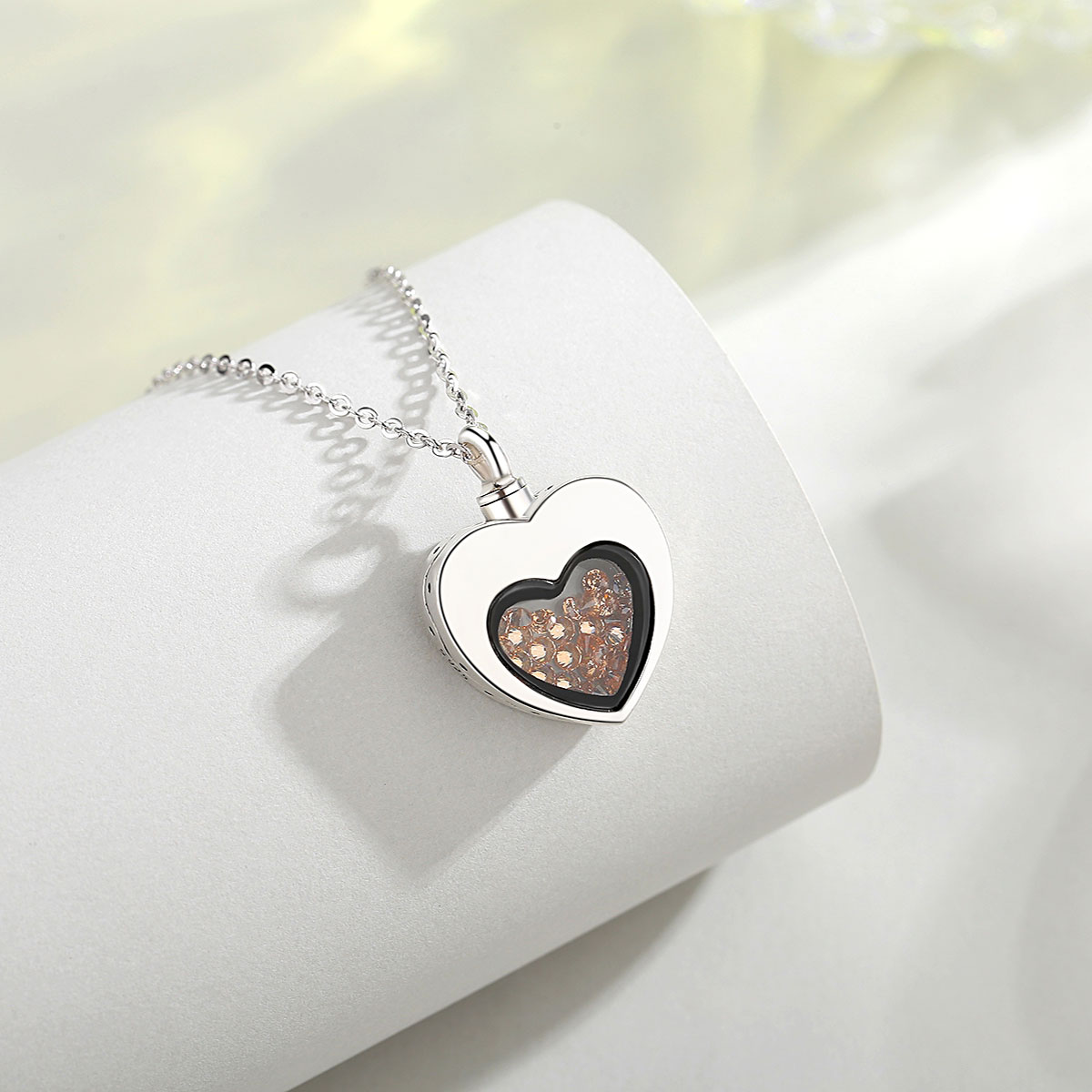 Eudora Liontin Hati Perak Murn - Heart Locket Necklace Photo ulasan dan harga