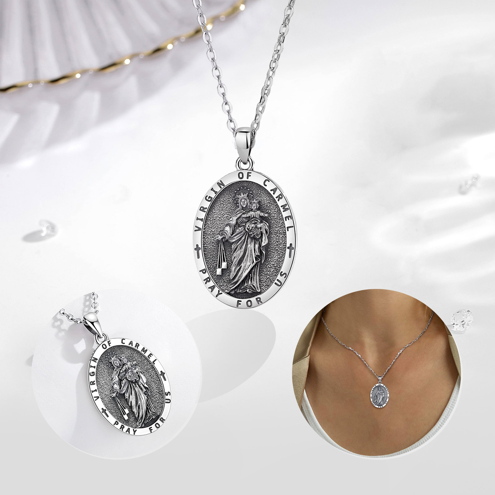 Eudora 925 Perak Murni Kalung  - 925 Sterling Silver Chain Necklace Men ulasan dan harga