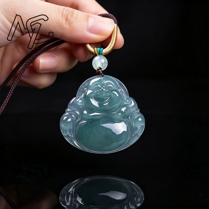 Liontin Buddha Air Biru Giok Z - Necklaces ulasan dan harga