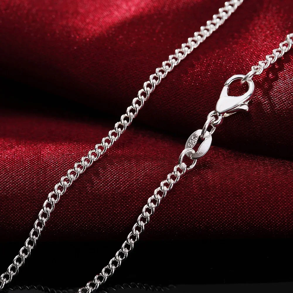 40-75cm 925 perak murni klasik - 925 Sterling Silver Chain Necklace Men ulasan dan harga
