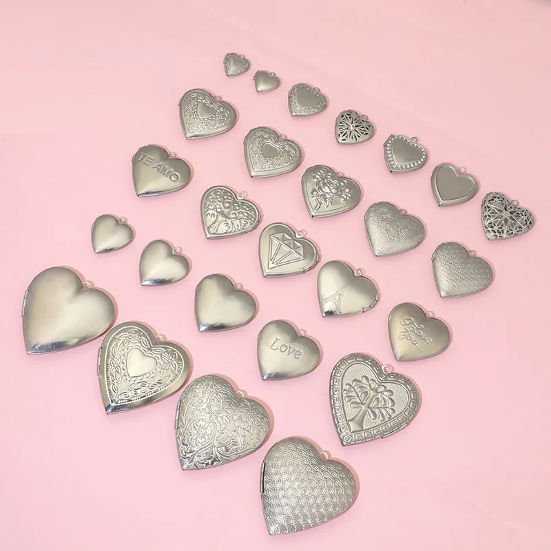 BoYuTe (20 buah/lot) liontin l - Heart Locket Necklace Photo ulasan dan harga